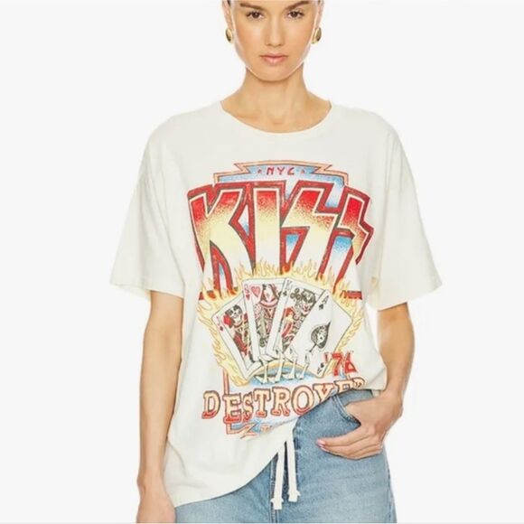 Daydreamer Kiss Stone Destroyer Weekend Tee NWT - Picture 1 of 4